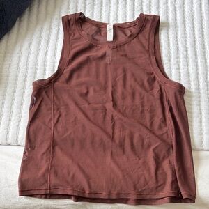 lululemon athletica chocolate mesh tank